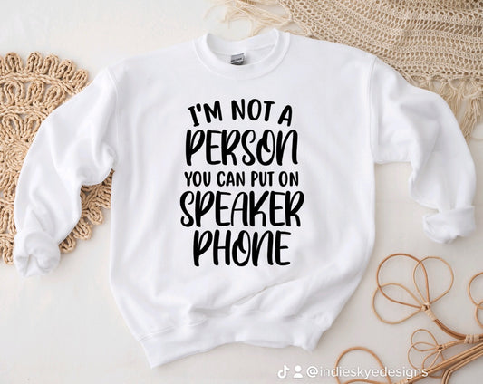 Speaker phone sweatshirt