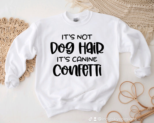 Canine confetti sweatshirt